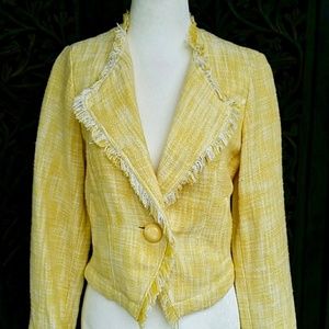 CAbi Daisy Jacket in Banana Yellow